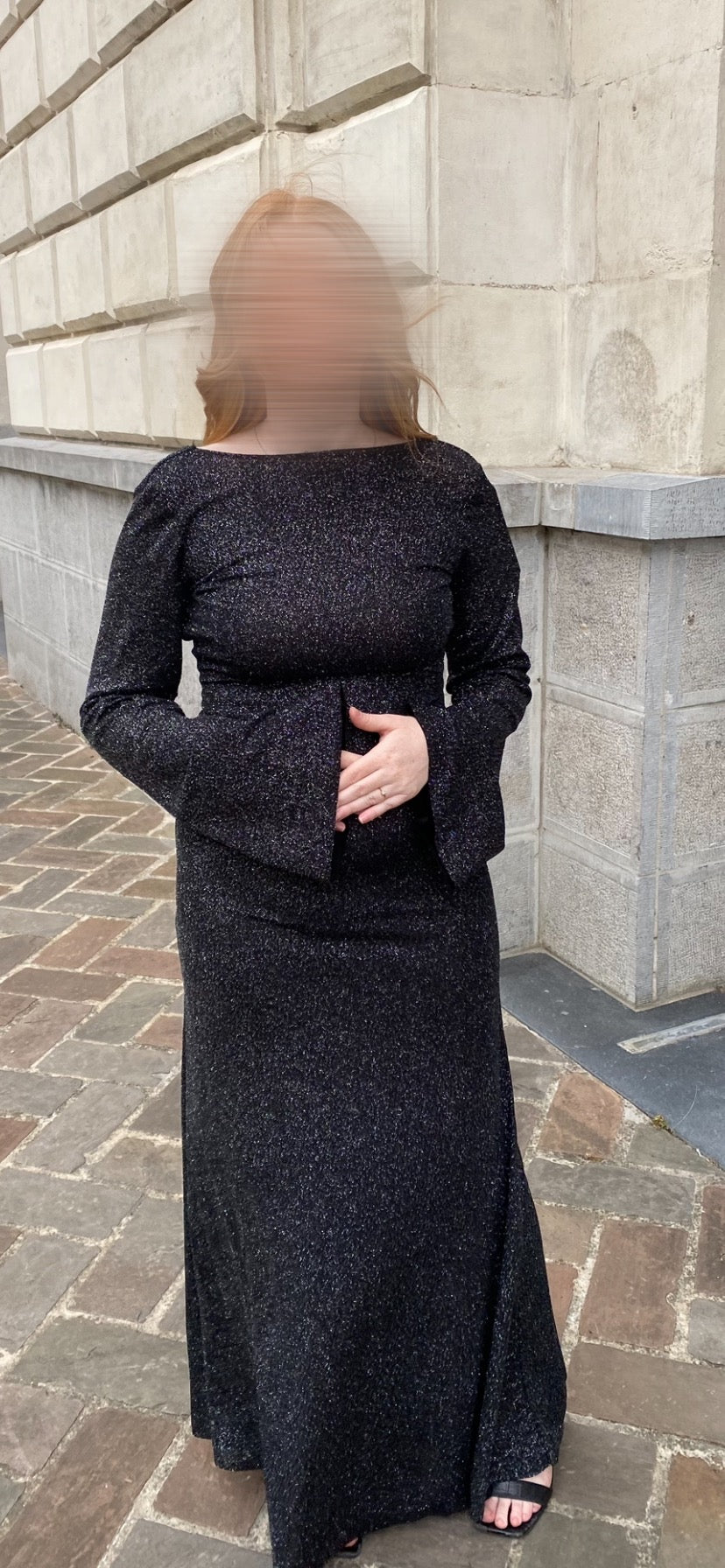 Robe longue à dos nu
