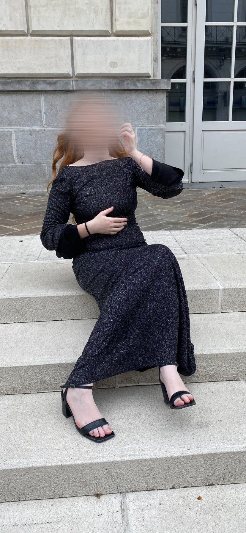 Robe longue à dos nu