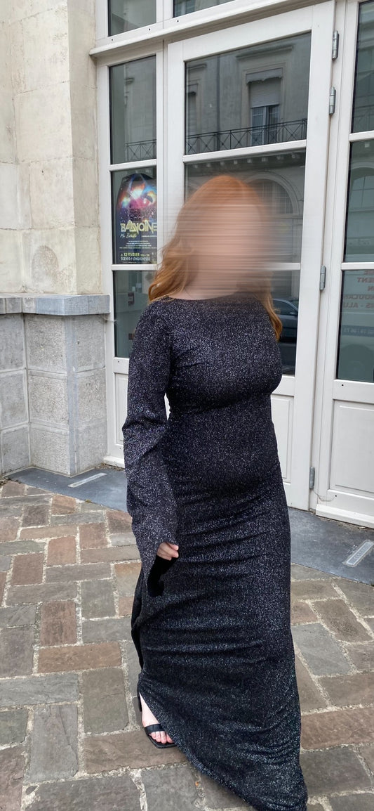 Robe longue à dos nu